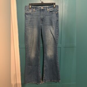 GAP Girls Size 14 Plus ‘70s Flair Jeans With Adjustable Waist
